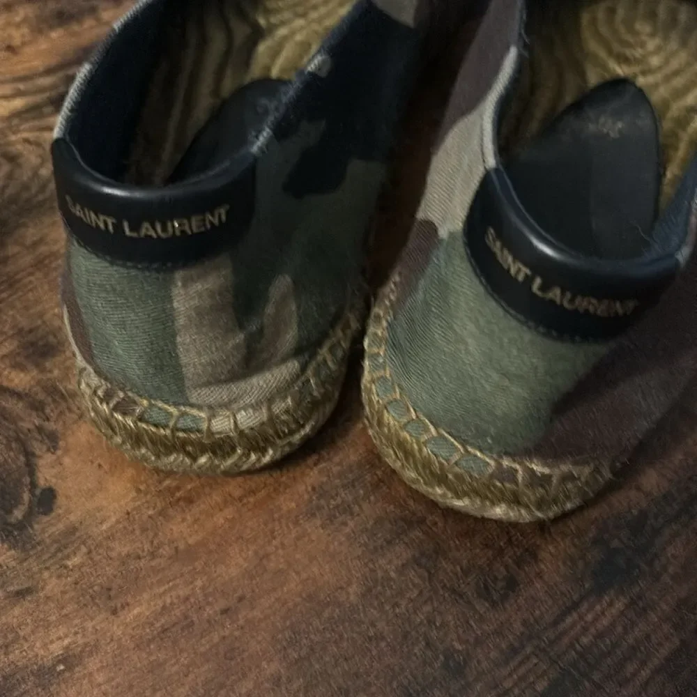 Saint Laurent camouflage print espadrilles size 39
